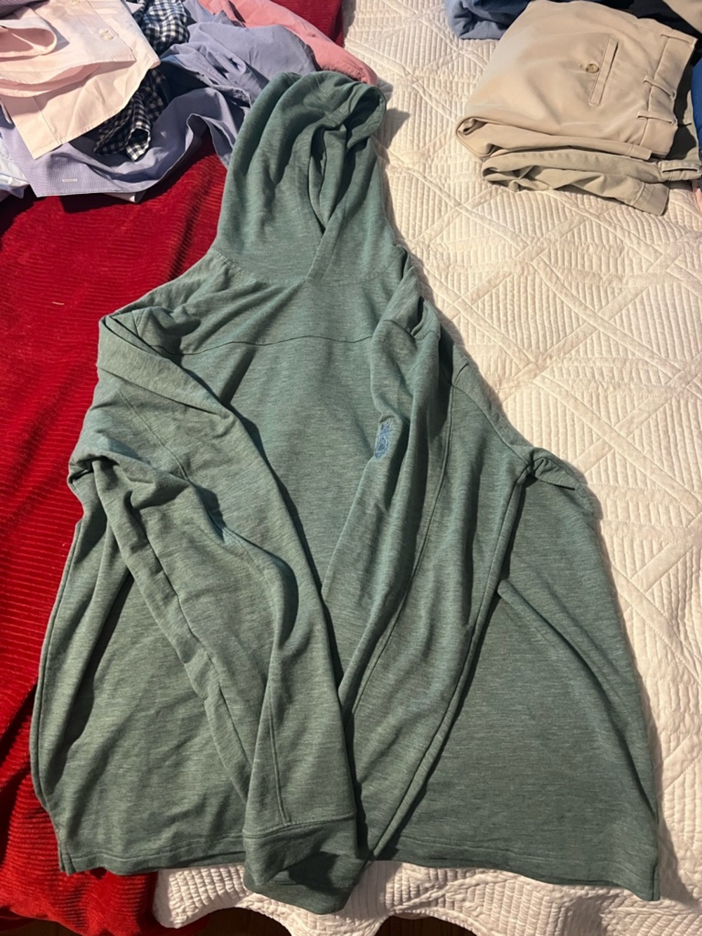 Women’s Lightweight Hooded Pullover - Sage Green